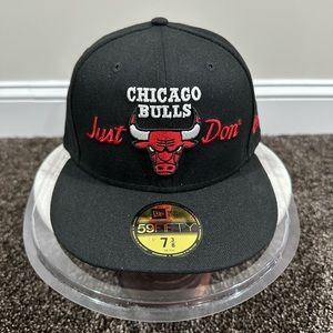 Just Don x New Era Chicago Bulls NBA Black Fitted Hat